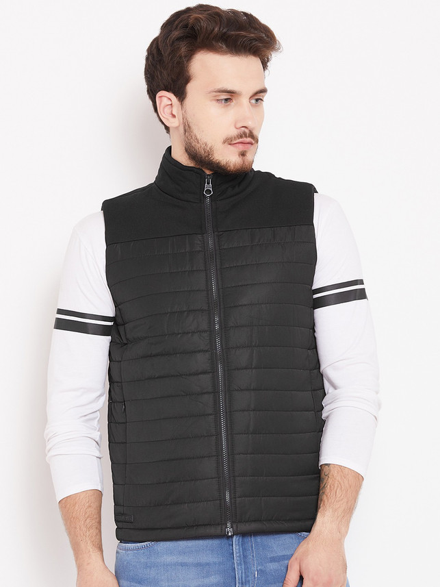 pepe jeans sleeveless solid men's jacket