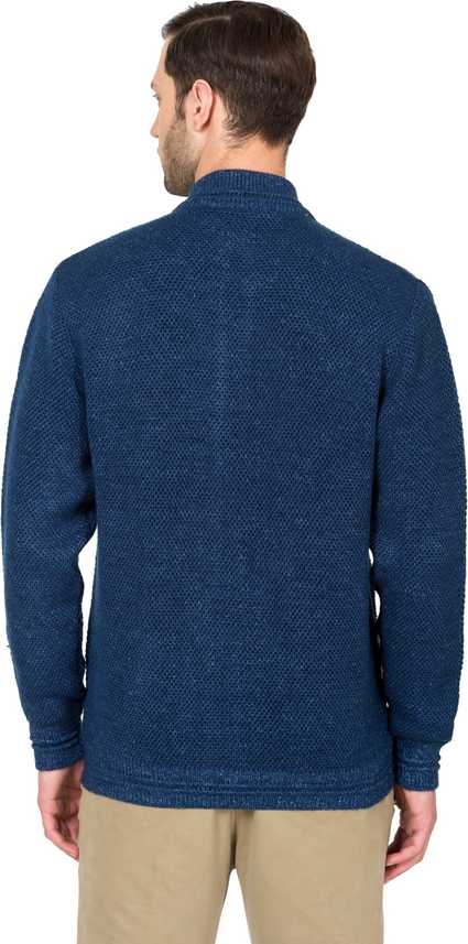 ALX Newyork Self Design High Neck Casual Men Dark Blue ALX Newyork Self Design High Neck Casual Men Dark Blue