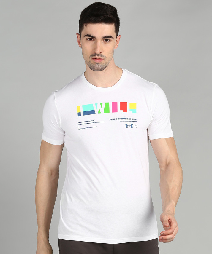 under armour white t shirt mens
