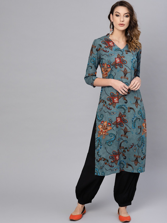 48 OFF on Aks Women Printed Anarkali KurtaMulticolor on Flipkart   PaisaWapascom