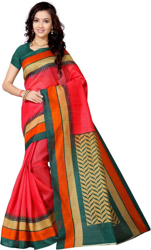 Buy Vimalnath Synthetics Printed Bhagalpuri Kota Silk Multicolor