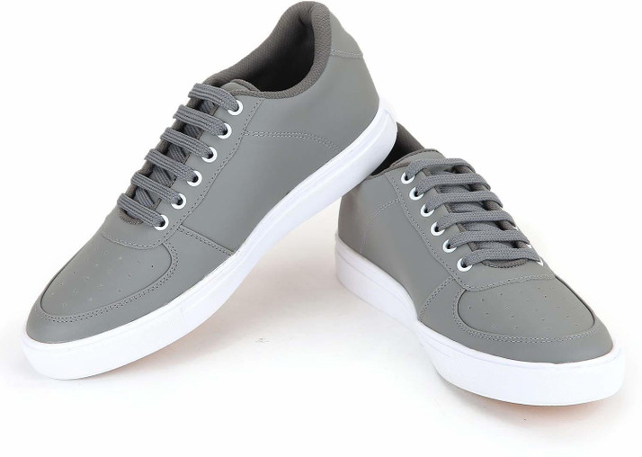 men's gray casual sneakers