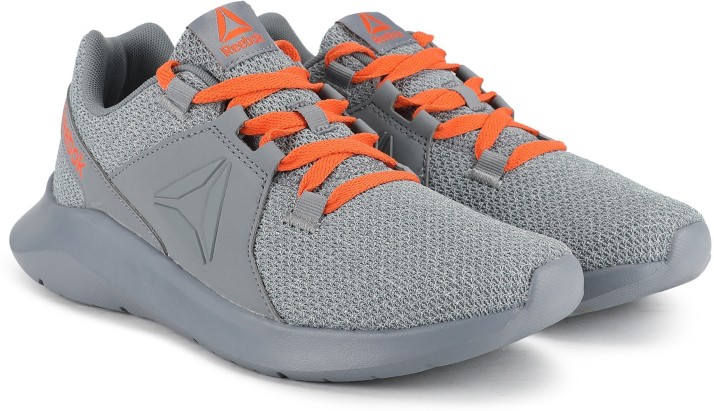 reebok grey and orange shoes