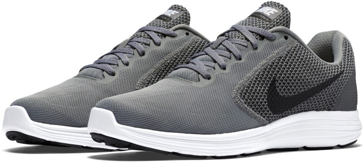 men's revolution 3 grey running shoes