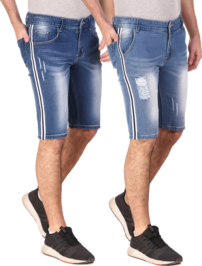 mens denim shorts online india