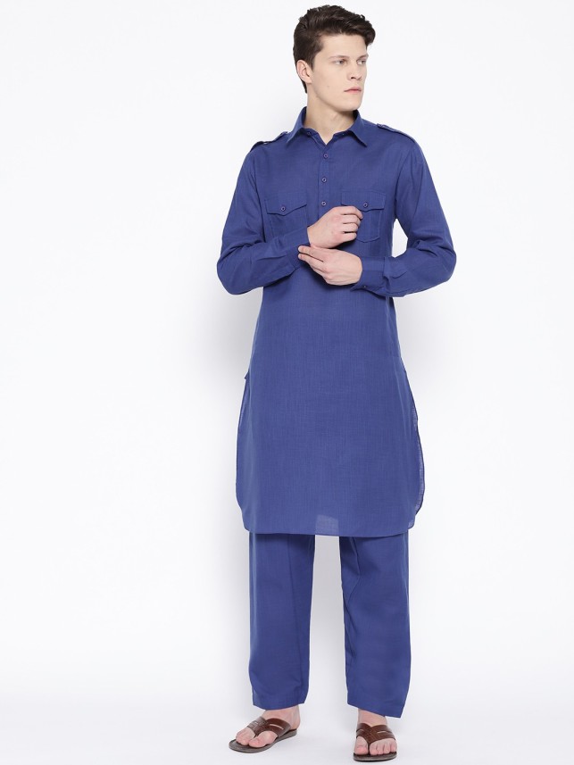 pathani suit royal blue