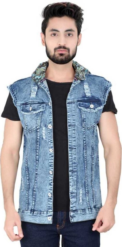 flipkart denim jacket men