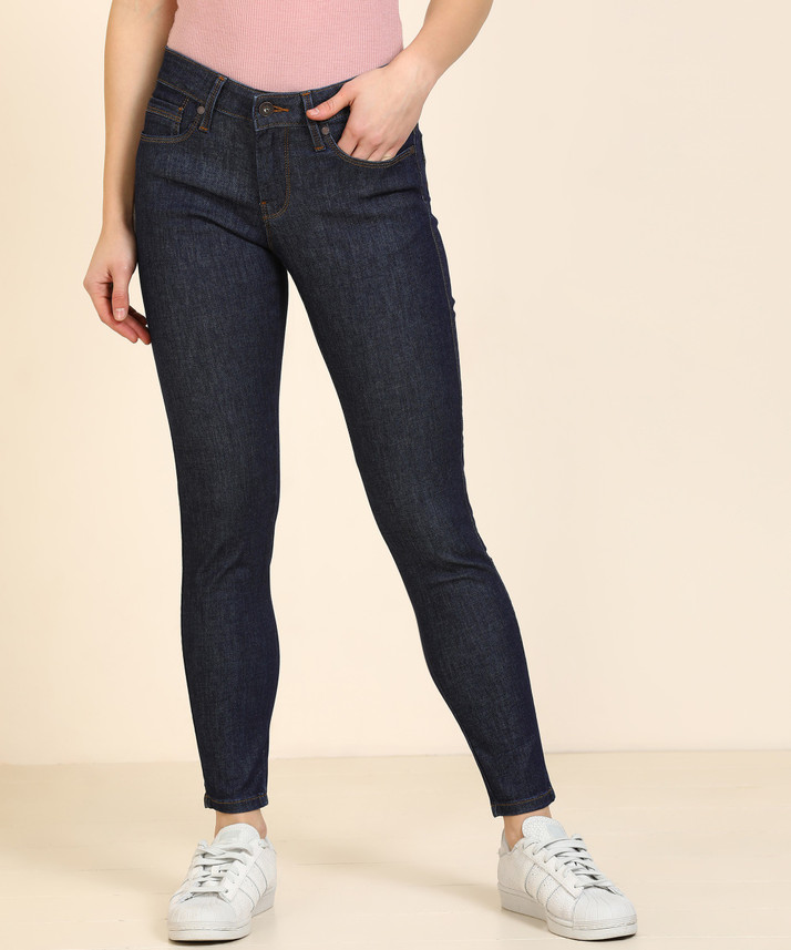 Pepe Jeans Slim Women Dark Blue Jeans 