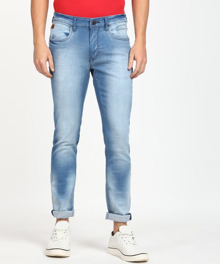 Wrogn Slim Men Light Blue Jeans - Buy 