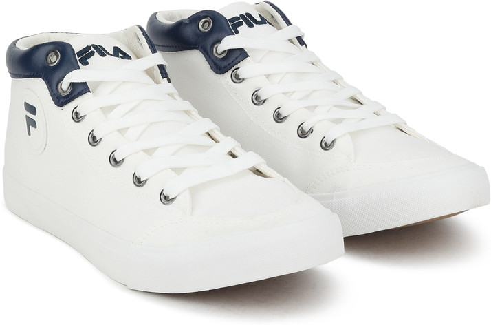 white fila high tops
