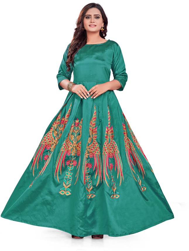 silk gown flipkart