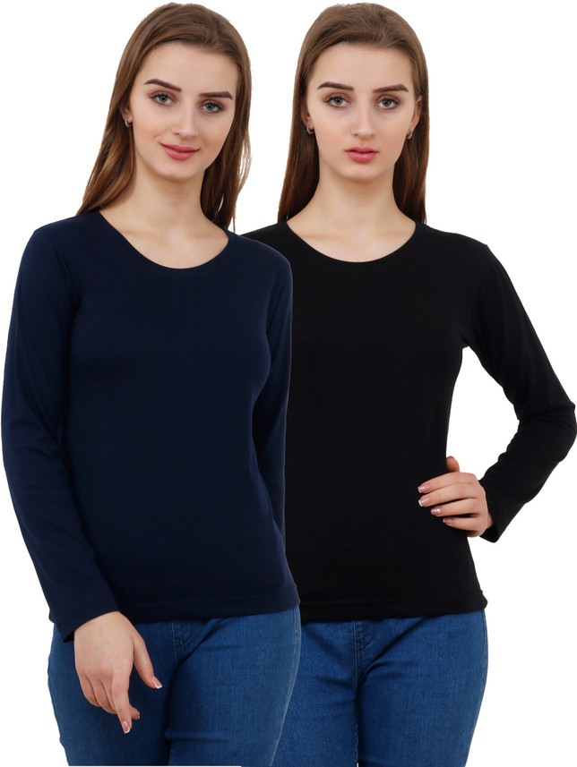 plain blue black t shirt