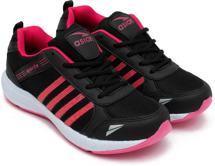 Asian Wndr 13 Black Pink Walking Shoes Gym Shoes Casual Shoes