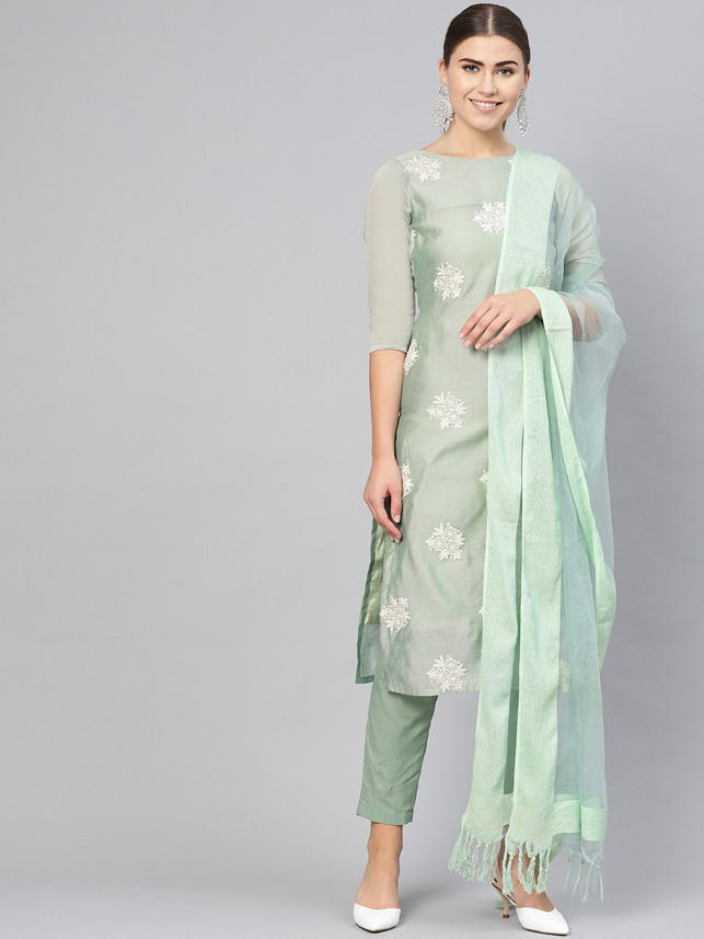 Buy inddus Embroidered Kurta, Salwar