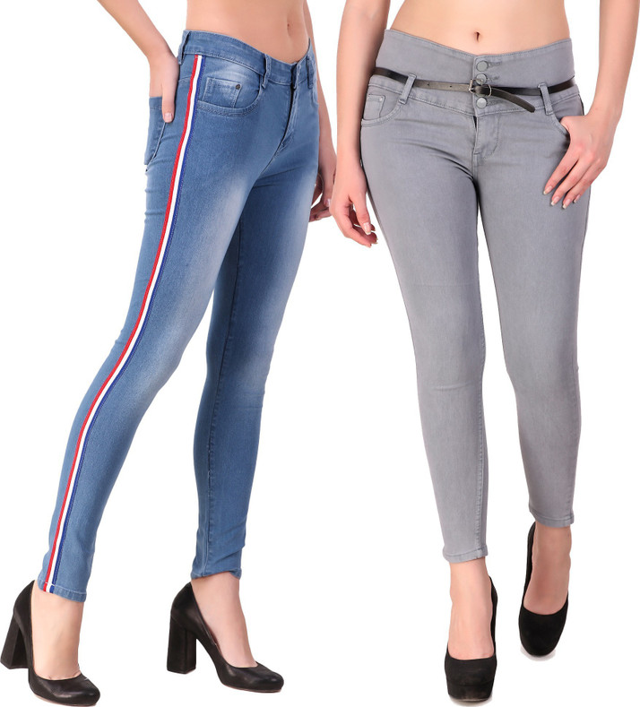 plain grey jeans
