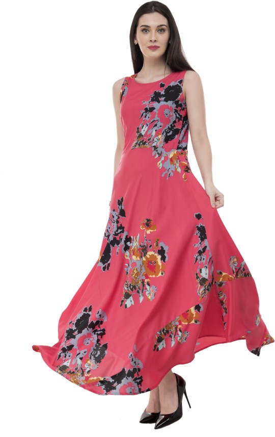 pink gown flipkart