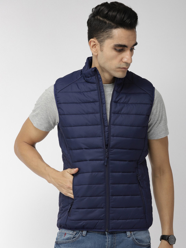 half sleeve padded jacket