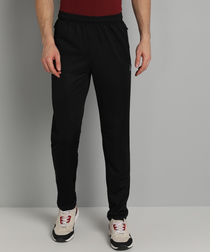 reebok solid men's track pants