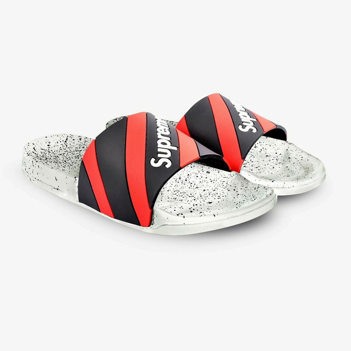 boys white flip flops