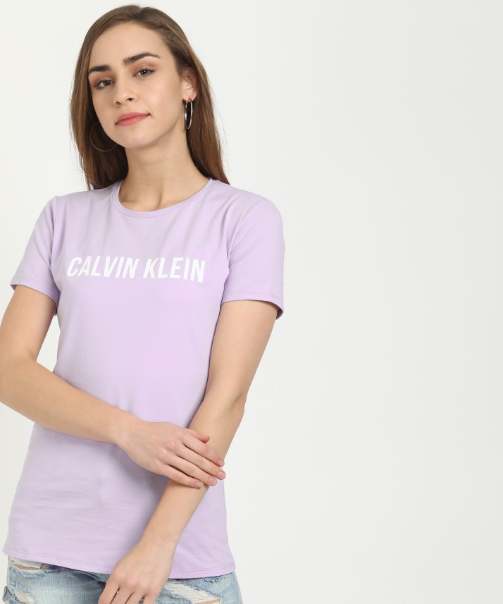 womens pink calvin klein t shirt