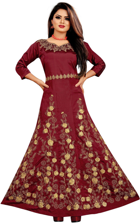 anarkali saree gown