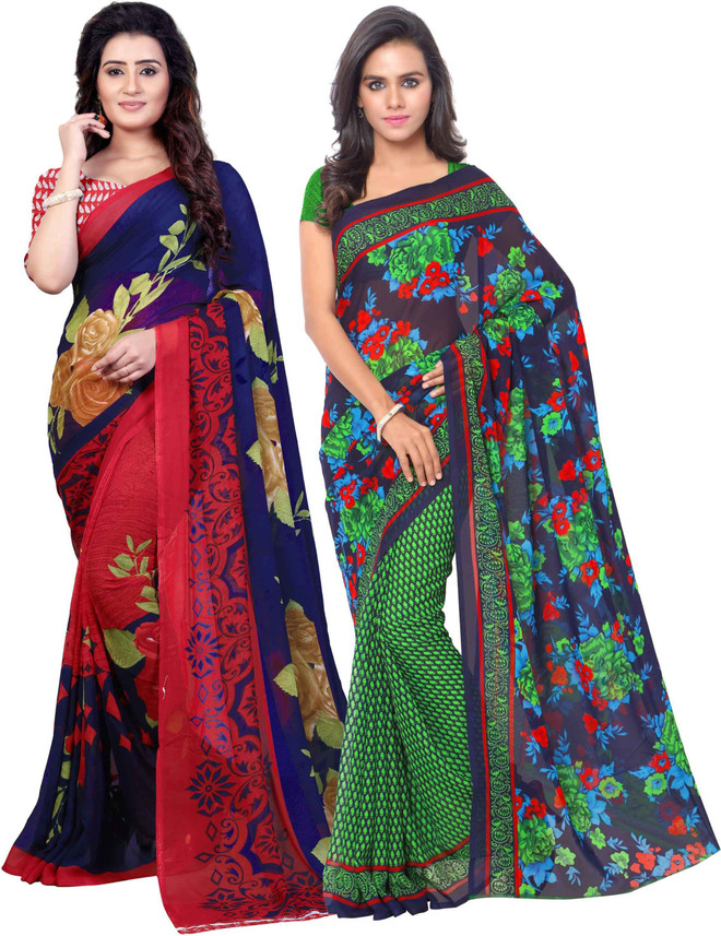Buy Anand Sarees Printed Daily Wear 