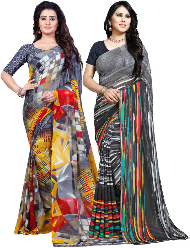 Buy Anand Sarees Printed Daily Wear 