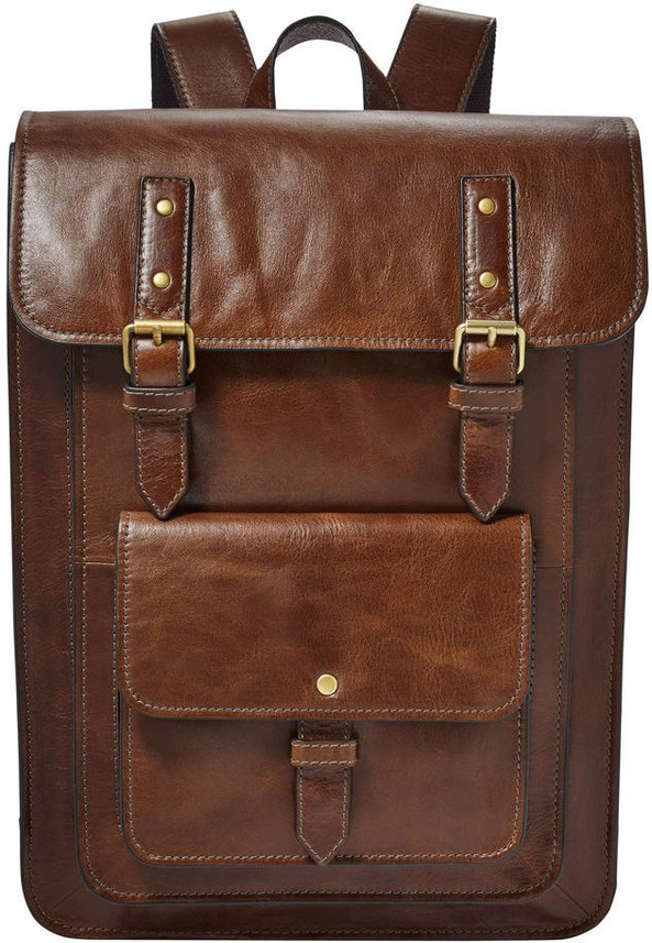 fossil brown backpack