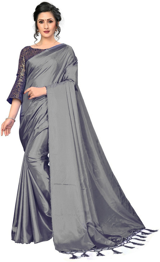 plain saree flipkart