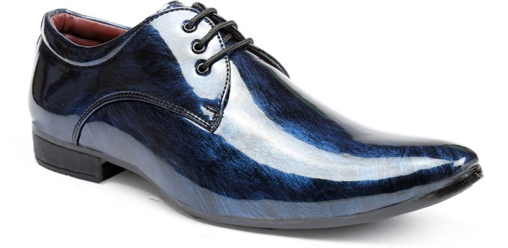 blue colour formal shoes