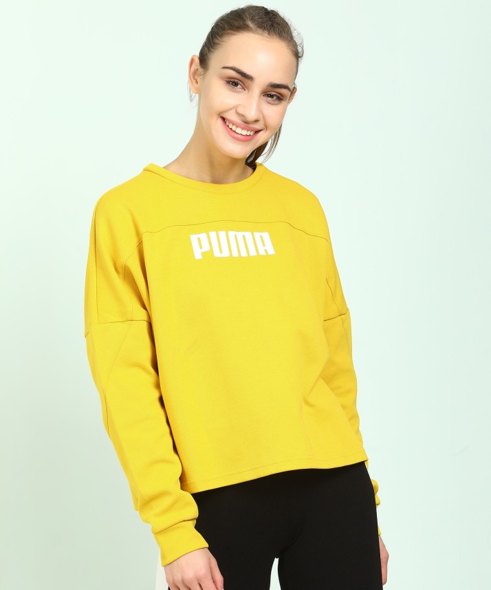 puma yellow t shirt full sleeve