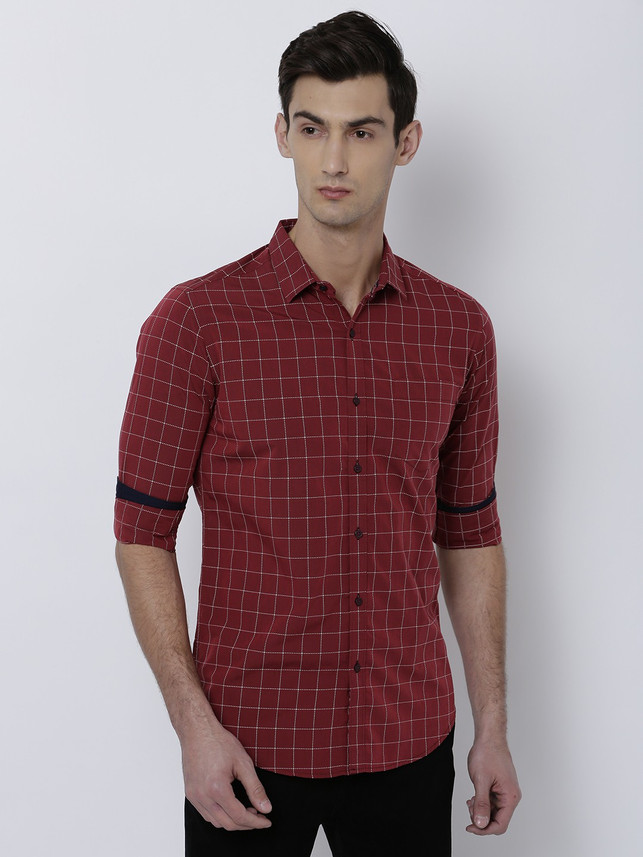 Black Coffee Men Checkered Casual 