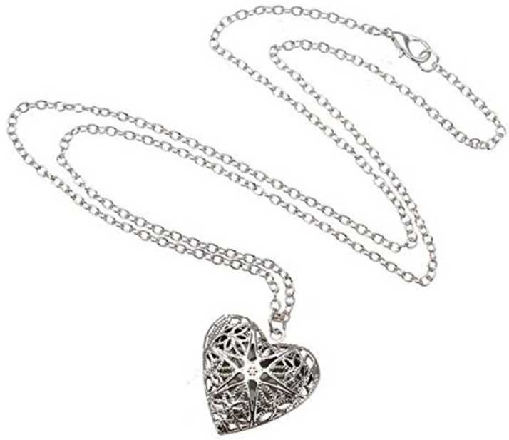 Vinayakart Fashion Jewellery Elegant Silver Plated Heart Locket Pendant For Photo Inside Hollow Necklace Women In India - Heart Pendant With Photo Inside India Vinayakart Fashion Jewellery Elegant Silver Plated Heart Locket Pendant For Photo Inside Hollow Necklace Women In India - Heart Pendant With Photo Inside India