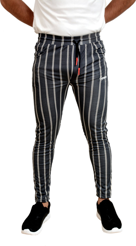 striped track pants mens