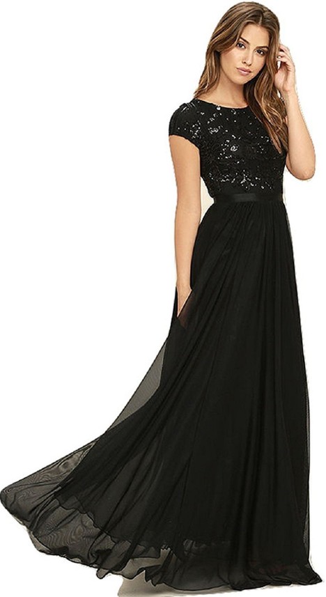 black gown on flipkart