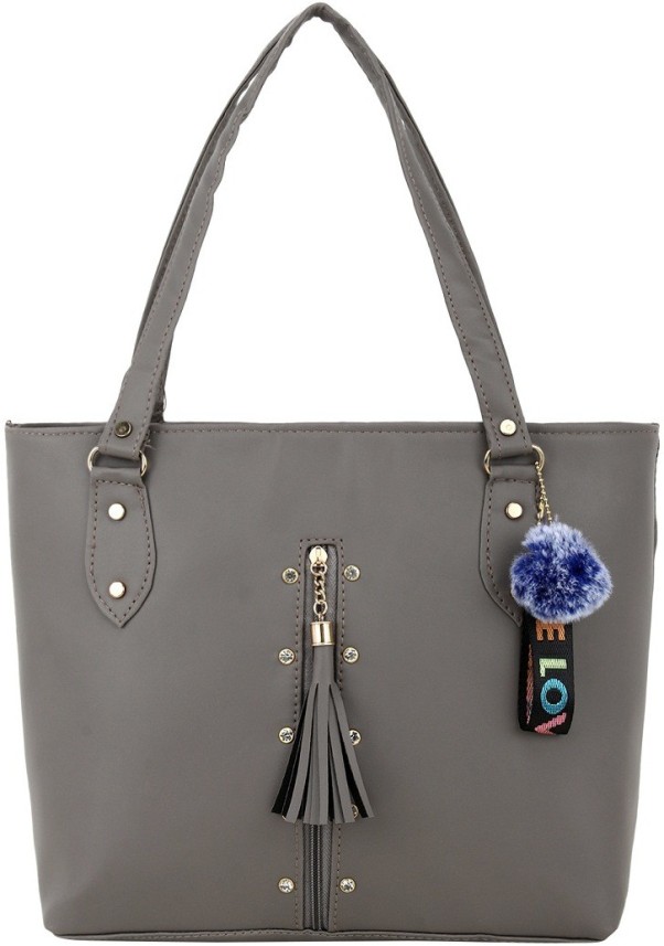 ladies grey handbags