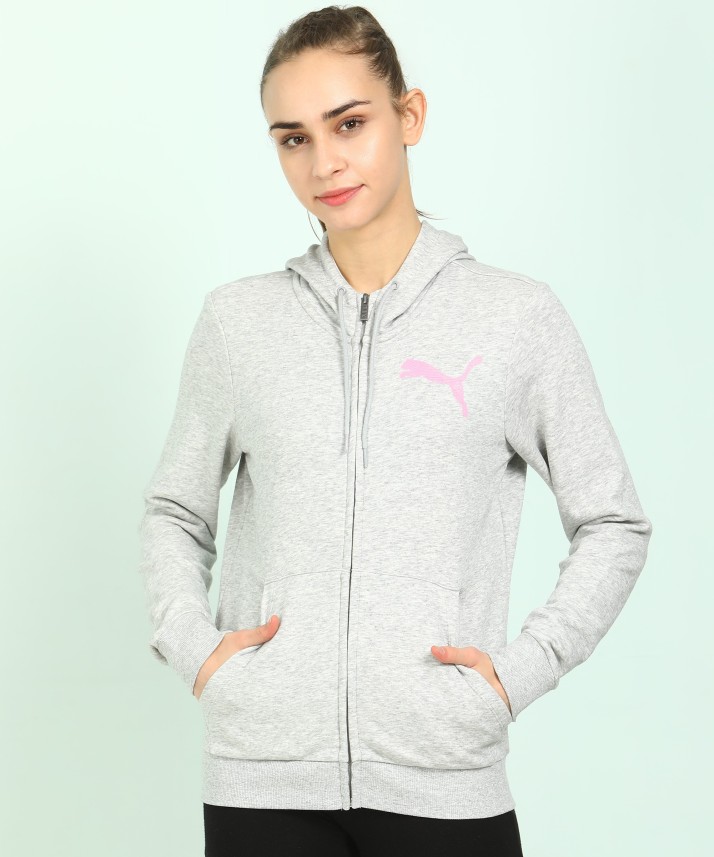 puma full sleeve self design women jacket