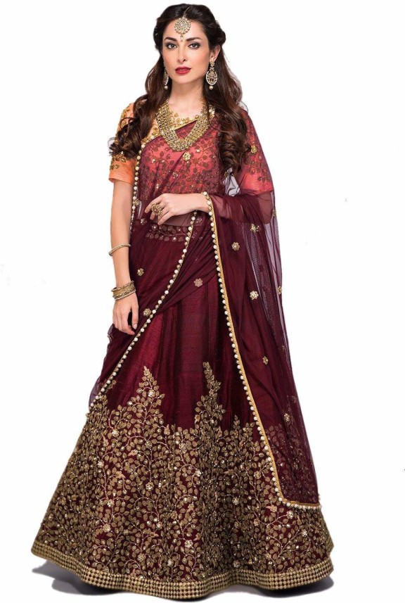 simple lehenga on flipkart