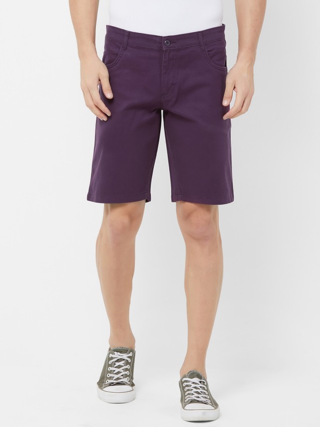 purple chino shorts