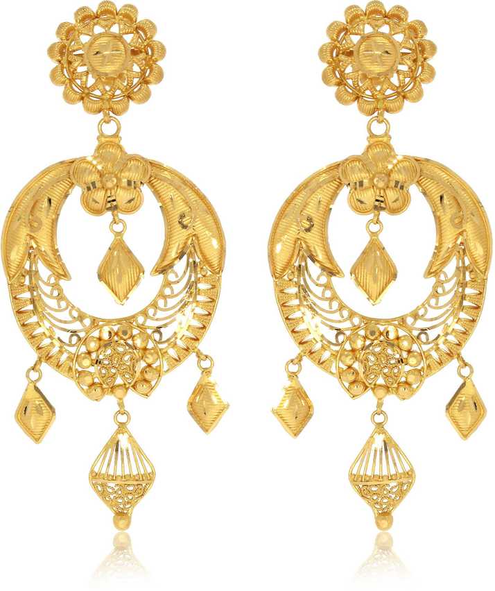 Senco Gold Precious Earring Yellow Gold 22kt Drop Earring Price In India Buy Senco Gold Precious Earring Yellow Gold 22kt Drop Earring Online At Flipkart Com