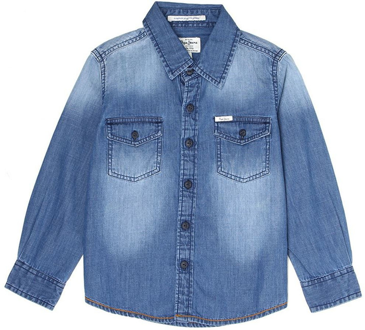 Pepe Jeans Boys Self Design Casual Blue 