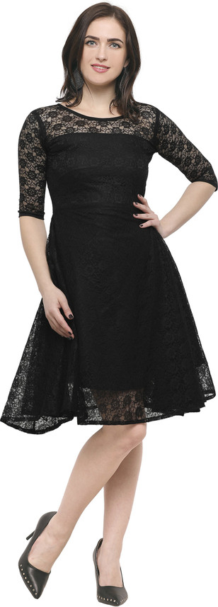 fit and flare dress flipkart