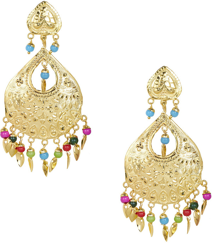 earrings with maang tikka flipkart