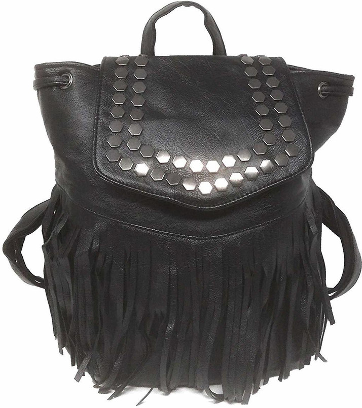 black tassel backpack
