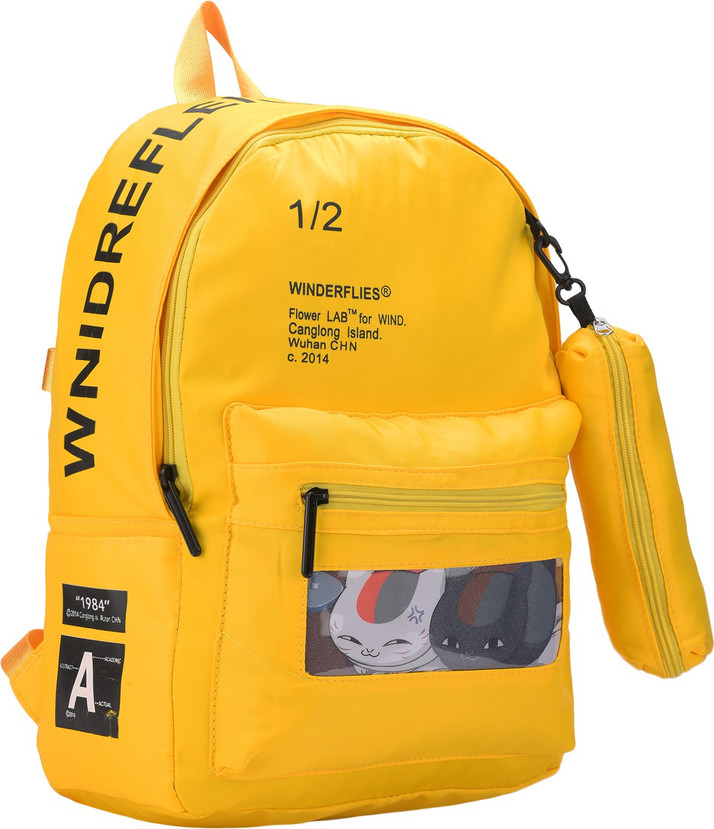 girls yellow backpack