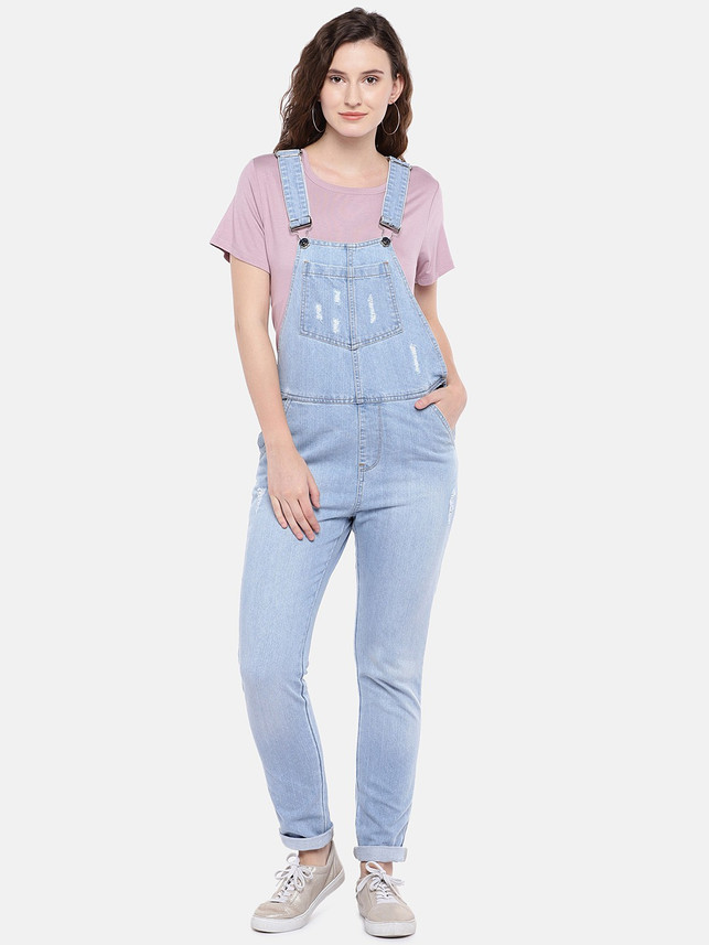 Globus Women Light Blue Dungaree - Buy 