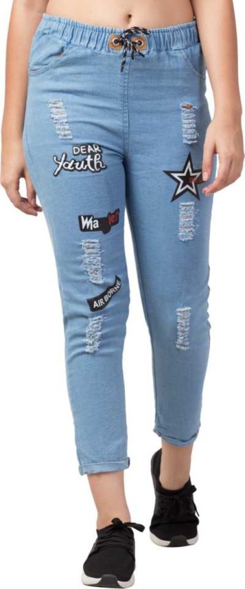 light blue joggers womens