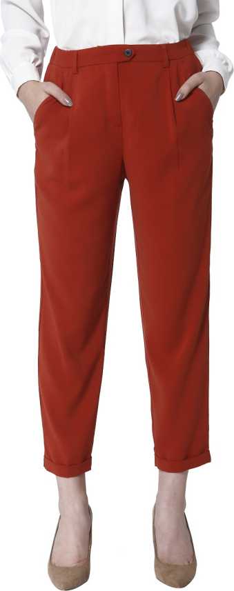straal Ervaren persoon Ongewijzigd VERO MODA Slim Fit Women Red Trousers - Buy VERO MODA Slim Fit Women Red Trousers  Online at Best Prices in India | Flipkart.com