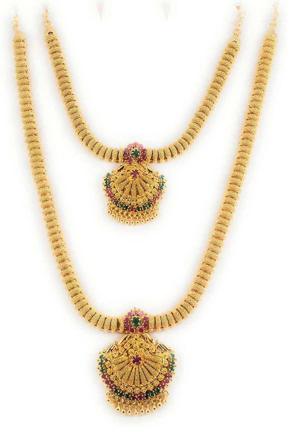 AFJ GOLD Ruby, Emerald Gold-plated 