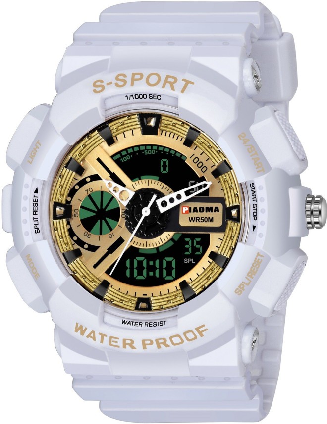 waterproof watch white